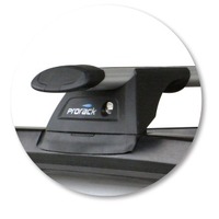 Prorack Black 2 Bar Aero Through Bar kit to suit Nissan X-Trail 5dr SUV (10/2001 - 9/2007)