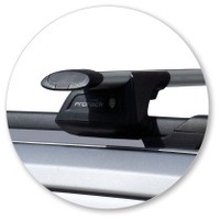 Prorack Silver 2 Bar Aero Through Bar kit to suit Jeep Patriot 5dr SUV (8/2007 - Current)