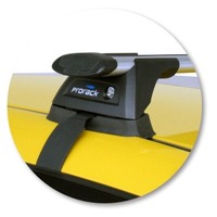 Prorack Silver 2 Bar Aero Through Bar kit to suit Honda Fit 5dr Hatch (8/2008 - 6/2014)