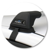Prorack Silver 2 Bar Aero Flush Bar kit to suit Nissan Tiida 5dr Hatch (2004 - 2012)