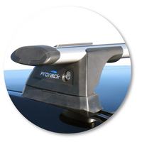 Prorack Silver 2 Bar Aero Through Bar kit to suit Mazda Axela 4dr Sedan (2009 - 2013)