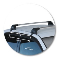 Prorack Silver 2 Bar Aero Flush Bar kit to suit Toyota Altezza 4dr Sedan (1998 - 2005)