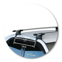 Prorack Silver 2 Bar Aero Through Bar kit to suit Toyota Altezza 4dr Sedan (1998 - 2005)