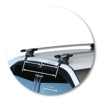 Prorack Black 2 Bar Aero Through Bar kit to suit Toyota Altezza 4dr Sedan (1998 - 2005)