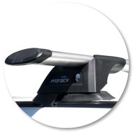 Prorack Black 2 Bar Aero Through Bar kit to suit Nissan Elgrande 4dr MPV (1997 - 2002)