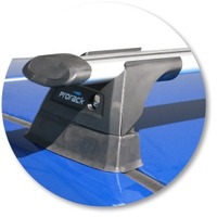 Prorack Black 2 Bar Aero Through Bar kit to suit Holden Commodore VE 5dr Wagon (7/2008 - 5/2013)