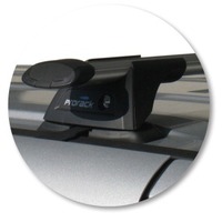 Prorack Silver 2 Bar Aero Through Bar kit to suit Hyundai H1 5dr Van (2008 - 2009)