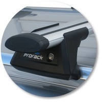 Prorack Silver 2 Bar Aero Through Bar kit to suit Audi A6/S6/RS6 5dr Wagon (9/1998 - 2004)