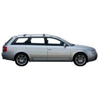 Yakima Black 2 Bar Roof Rack - Audi A6/S6/RS6 Avant 5dr Wagon 1/98 - 1/04 (S45Y)