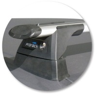 Prorack Silver 2 Bar Aero Through Bar kit to suit BMW 3 Series E46 4dr Sedan (7/1999 - 5/2004)