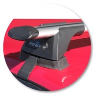 Prorack Silver 2 Bar Aero Through Bar kit to suit Audi A3/S3/RS3 Sportback 5dr Hatch (2005 - 4/2013)