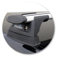 Prorack Silver 2 Bar Aero Through Bar kit to suit Mercedes-Benz E-Class W211 4dr Sedan (2002 - 2009)