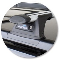 Prorack Black 2 Bar Aero Through Bar kit to suit Nissan X-Trail 5dr SUV (10/2007 - 2010)