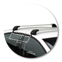 Prorack Silver 2 Bar Aero Flush Bar kit to suit Holden Statesman WM 4dr Sedan (2006 - 2020)