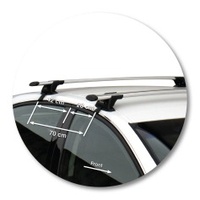 Prorack Silver 2 Bar Aero Through Bar kit to suit Holden Statesman WM 4dr Sedan (2006 - 2020)