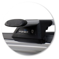 Prorack Black 2 Bar Aero Through Bar kit to suit Volvo XC90 5dr SUV (2003 - 2014)