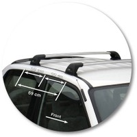 Prorack Silver 2 Bar Aero Flush Bar kit to suit Suzuki Grand Vitara 3dr SUV (1999 - 2005)