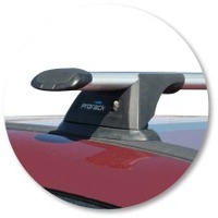 Prorack Silver 2 Bar Aero Through Bar kit to suit Mazda Premacy 5dr MPV (2005 - 2010)