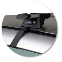 Prorack Silver 2 Bar Aero Through Bar kit to suit Toyota Estima Narrow Body 4dr MPV (1990 - 1999)