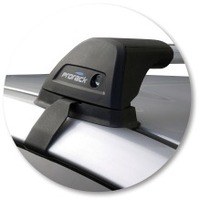 Prorack Silver 2 Bar Aero Flush Bar kit to suit Toyota Prius 5dr Hatch (8/2009 - 2012)