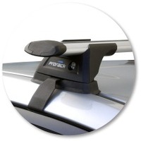 Prorack Silver 2 Bar Aero Through Bar kit to suit Toyota Prius 5dr Hatch (8/2009 - 2012)
