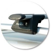 Prorack Black 2 Bar Aero Through Bar kit to suit Volvo V50 5dr Wagon (2008 - Current)