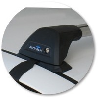 Prorack Silver 2 Bar Aero Flush Bar kit to suit Toyota Caldina 5dr Wagon (2002 - 2007)