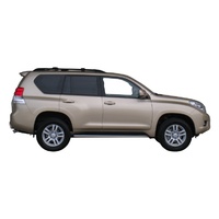 Yakima Black 2 Bar Roof Rack - Toyota Land Cruiser 150 Series Prado 5dr SUV 11/09 - 11/17 (S45Y)