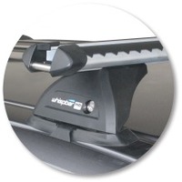 Prorack Silver 2 Bar Heavy Duty Through Bar kit to suit Holden Colorado Double Cab 4dr Ute (7/2008 - 2012)