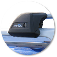 Prorack Silver 2 Bar Aero Flush Bar kit to suit Ford Ranger Wildtrak 4dr Ute (2009 - 2011)