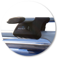 Yakima Black 2 Bar Roof Rack - Ford Ranger Wildtrak 4dr Ute 1/09 - 1/11 (S16Y &amp; K328)