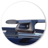 Prorack Black 2 Bar Aero Through Bar kit to suit Porsche Cayenne 5dr SUV (2002 - 2010)