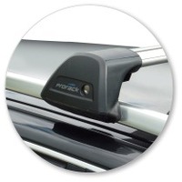 Prorack Silver 2 Bar Aero Flush Bar kit to suit Audi A4/S4/RS4 Avant 5dr Wagon (2001 - 2005)