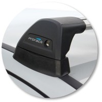 Prorack Black 2 Bar Aero Flush Bar kit to suit Mercedes-Benz A-Class W169 5dr MPV (2005 - 2012)