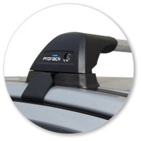 Prorack Silver 2 Bar Aero Flush Bar kit to suit Mazda BT-50 Dual Cab 4dr Ute (11/2011 - 9/2020)