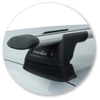 Prorack Black 2 Bar Aero Through Bar kit to suit Mercedes-Benz CLS W219 4dr Sedan (2005 - 2010)