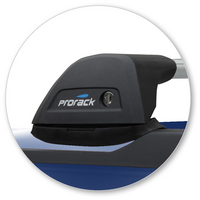 Prorack Silver 2 Bar Aero Flush Bar kit to suit Jeep Grand Cherokee WK2 Steel Rails 5dr SUV (2011 - 12/2021)