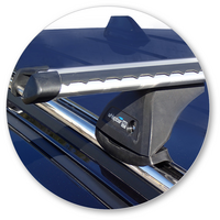 Prorack Black 2 Bar Heavy Duty Through Bar kit to suit Jeep Grand Cherokee WK2 Steel Rails 5dr SUV (2011 - 12/2021)