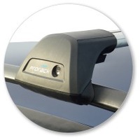 Prorack Silver 2 Bar Aero Flush Bar kit to suit Subaru Traviq 5dr MPV (2001 - 2004)