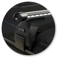 Prorack Silver 2 Bar Heavy Duty Through Bar kit to suit Toyota Land Cruiser 76 Series 5dr SUV (2007 - Current)