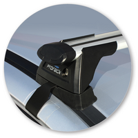 Prorack Silver 2 Bar Aero Through Bar kit to suit Mitsubishi Mirage 5dr Hatch (2013 - Current)