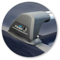 Prorack Silver 2 Bar Aero Flush Bar kit to suit Mitsubishi Outlander 5dr SUV (2012 - 2021)