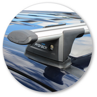 Prorack Silver 2 Bar Aero Through Bar kit to suit Mitsubishi Outlander 5dr SUV (2012 - 2021)