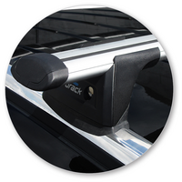 Prorack Black 2 Bar Aero Through Bar kit to suit Jeep Compass 5dr SUV (2011 - 2016)