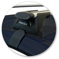 Prorack Black 2 Bar Aero Through Bar kit to suit Hyundai i40 4dr Sedan (2/2013 - 2019)