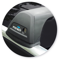 Prorack Silver 2 Bar Aero Flush Bar kit to suit Holden Colorado 7 5dr SUV (2013 - 2016)