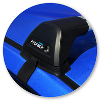 Prorack Silver 2 Bar Aero Flush Bar kit to suit Holden Barina Spark 5dr Hatch (2010 - 2020)