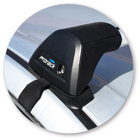 Prorack Silver 2 Bar Aero Flush Bar kit to suit Holden Barina 4dr Sedan (2011 - 2020)