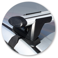 Prorack Silver 2 Bar Aero Through Bar kit to suit Holden Barina 4dr Sedan (2011 - 2020)