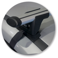 Yakima Black 2 Bar Roof Rack - Ford Focus  4dr Sedan 8/11 - 1/18 (S16Y &amp; K691)